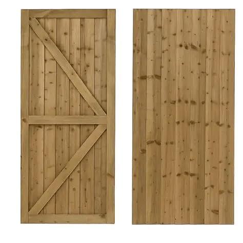 Heavy Duty Wooden Garden Gate 6ft (180cm) - Pressure Treated FeatherEdge Pedestrian Side Gate - Fully Braced Z-Frame - Made in UK - Multiple Widths 60cm to 120cm (75cm Wide)