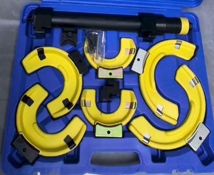 MR CARTOOL Macpherson Strut Spring Compressor Kit, Heavy Duty On-Vehicle Coil Spring Compressor Tool with 3 Pairs Interchangeable Jaws and Carrying Case for Most Cars, SUVs and Trucks
