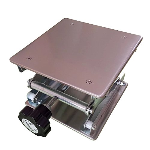 Crazy Clearance BIPEE Lab Jack Lifting Scissor Stand Platform, 15 x 15cm Stainless Steel, Max. Height 25cm