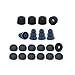 Large - Earphones Plus brand replacement earphone cushions custom fit assortment: memory foam earbuds, triple flange ear tips, and standard replacement ear cushions (Please see product details for connector sizes)