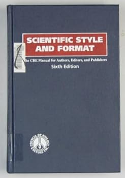 Hardcover Scientific Style and Format Sixth Edition Book