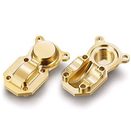 RC-Hub 2Pcs Brass Diff Cover Front & Rear Axles Cover for 1/24 Axial SCX24 AXI90081 AXI00001 AXI00002 AXI00005 AXI00006 Deadbolt C10