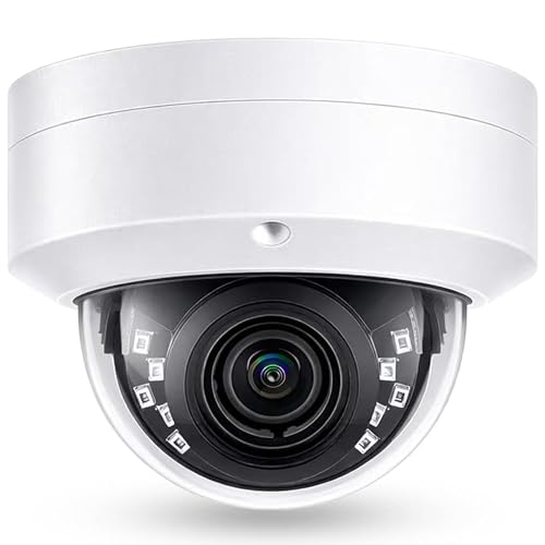 Real HD 4K 8MP PoE IP Vandal Dome PoE IP Camera Outdoor,