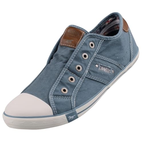 MUSTANG Zapatillas de lona para mujer, color azul, azul oscuro, 44 EU
