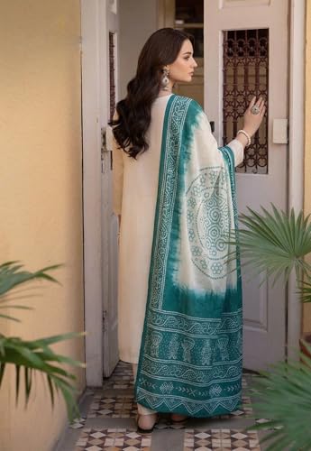 Image of ANNI Designer Women's Viscose Blend Embroidered Straight Kurta with Palazzo & Dupatta | Ethnic Kurta Set for Women | Festive Traditional Suit Set | Office, Party & Wedding3 Outfit