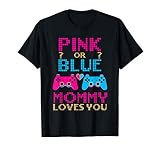diseño rosado azul regulador del videojuego O. Regalo divertido para mostrar su amor para un niño o una niña! Las duchas del bebé y revela el género son tan divertido. Ser madre es increíble. Poner esto en el anuncio del embarazo. Equipo azul o rosa.