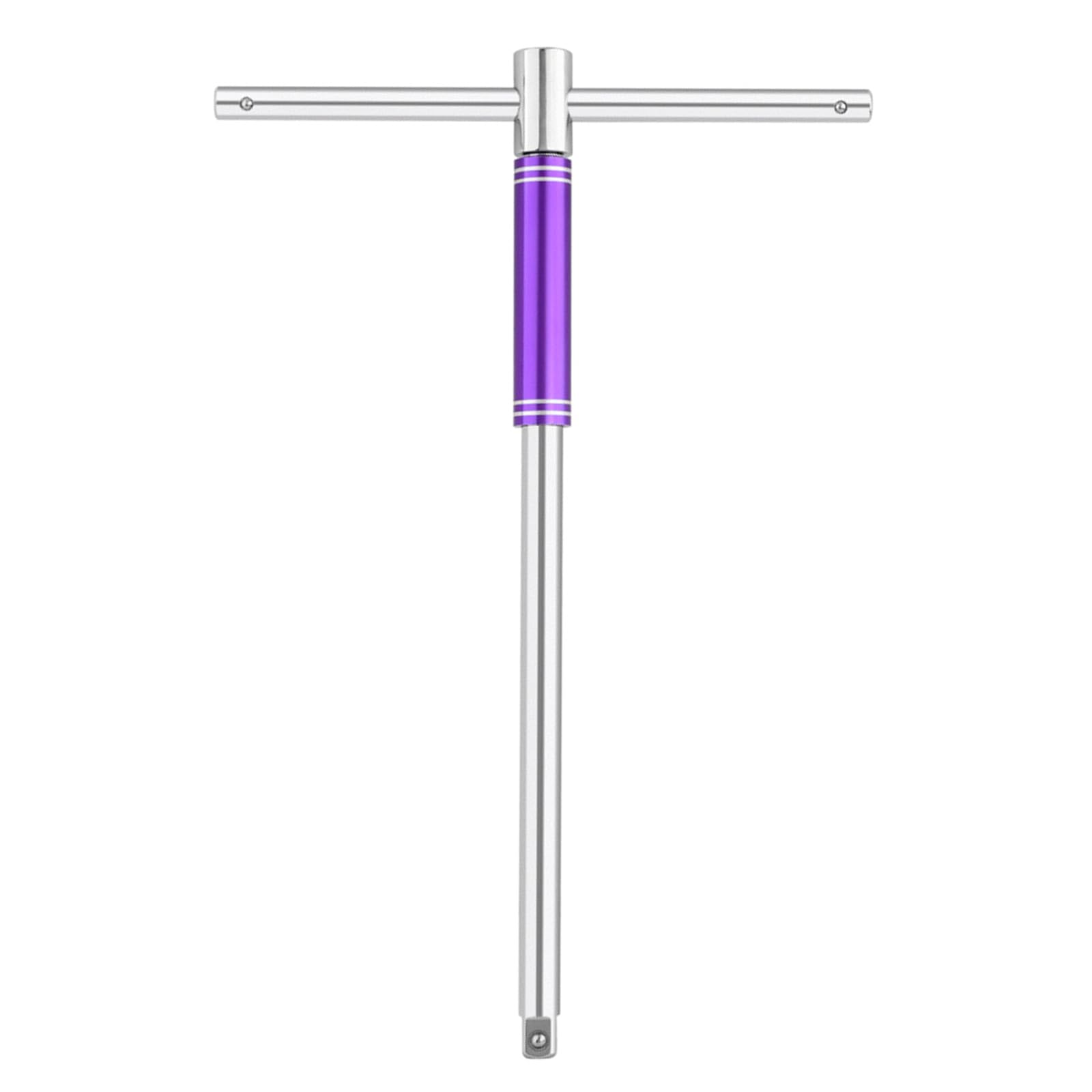 Verstellbarer robuster Kreuz-Radschlüssel für 1,27 cm Stecknuss-Adapter mit verlängertem Griff und rutschfestem Griff