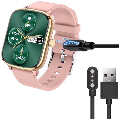 Cavo di ricarica compatibile con smartwatch popglory 1.69 pollici P96 cavo caricatore stazione di per Popglory P96 nero