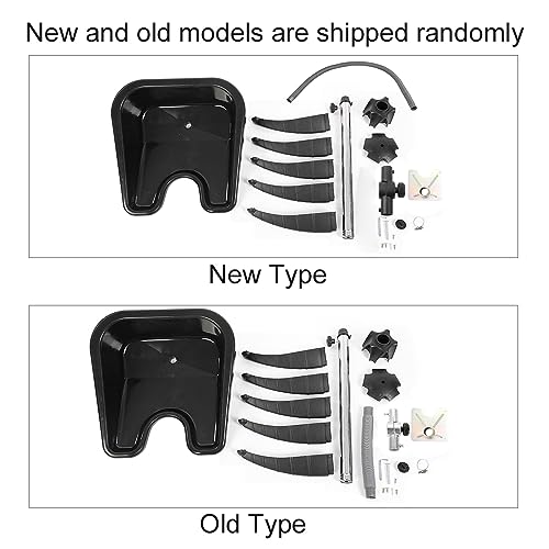 Tragbarer Kopfwaschgang Friseur-Shampoo mit Abfluss, professionelles Shampoo-Spülbecken, verstellbar und drehbar, für Friseursalon, 48,8 × 47,5 × 22 cm