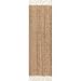 nuLOOM Raleigh Farmhouse Jute Tasseled Runner Rug, 2' 6