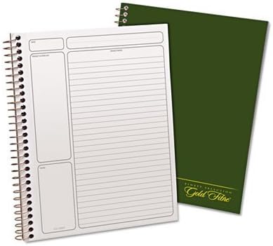 Gold Fibre Wirebound Legal Pad, 9-1/2 x 7-1/4, White, Green Cover, 84-Sheets, Sold as 1 Each, 12PACK , Total 12 Each