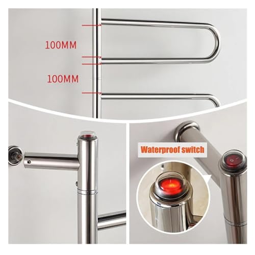 Toallero térmico de acero inoxidable 304 con diseño sofisticado para baños modernos 6