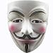 Adorox (1 Mask V for Vendetta White Costume Face Mask Anonymous Guy Fawkes