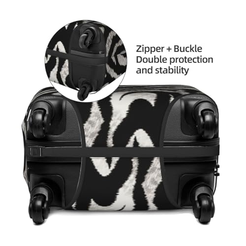 Black And White Zebra Print Travel Luggage Cover Suitcase Protector Washable Elastic Suitcase Cover Anti-Scratch Luggage Protector Travel Suitcase Baggage Cover Fits 18-32 Inch Suitcase Small4