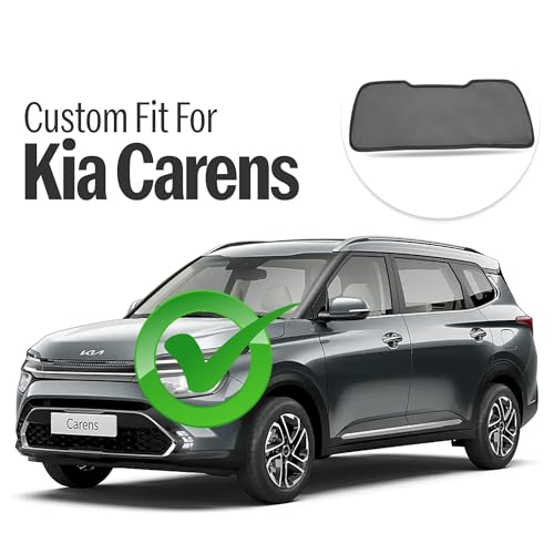 Image of Autofact Dicky Curtain for Kia Carens | Custom Fit Rear Windshield Sunshade | UV & Heat Protection | Foldable Mesh | Privacy & Cooling Car Accessory
