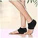 HONMEET 2Set Breathable Nylon Heel Sleeve Open Toe Closed Toe Moisturizing Heel Cushions for Cracked Heels Cracking Protection for Ankle Support Comfort Black