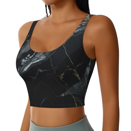 Débardeur de sport femme haut court athlétique vêtement fitness