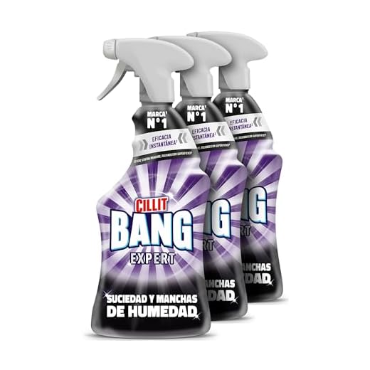 Cillit Bang Manchas de Humedad y Suciedad, potente limpiador juntas negras, baño, cocina, Pack de 3 x 750 ml, total 2.25 L, El embalaje puede variar