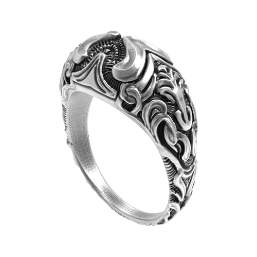 Exquisite Authentic Patterned Ring - 925 Sterling Silver, Elegant Timeless