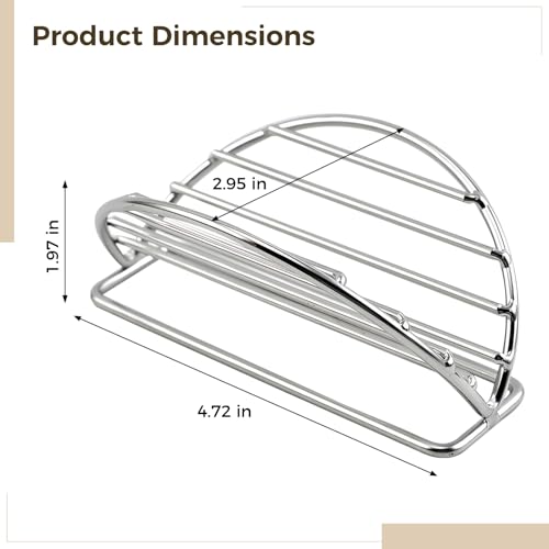 Support à tacos en inox stable pour préserver la forme de vos recettes - 5