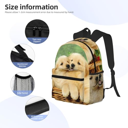 Sac à dos ordinateur 15,7 EdWal noir cartable PC portable Golden Retriever - 5