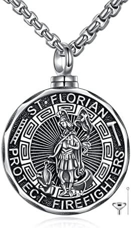 YFN Sterling Silver Saints Necklace St. Christ Religious Pendant Jewellery Gift for Women Men