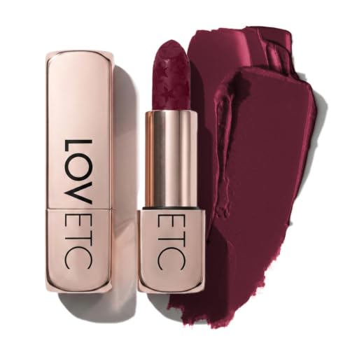 Image of LOVETC Moisture Shine Lipstick, High Gloss Satin, Cabarnet Kiss, 4g