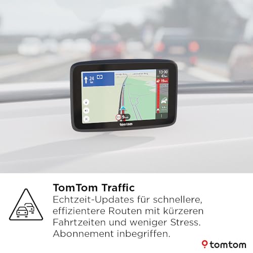 TomTom Pkw-Navi GO Advanced (6 Zoll, Stauvermeidung Dank TomTom Traffic, Weltkarten-Updates inklusive, Updates über Wi-Fi, dynamischer Fahrspurassistent, integrierte, umkehrbare Halterung)