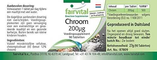 Chroompicolinaat - 200mcg chroom per tablet - HOOG GEDOSEERD - VEGAN - chromium picolinaat - essentieel sporenelement… - Image 8