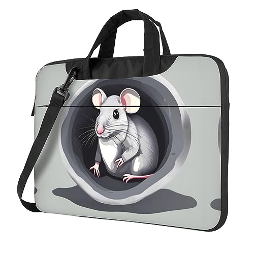 Bolsa para laptop de 15.6 pulgadas que evita arañazos y golpes con diseño negro elegante