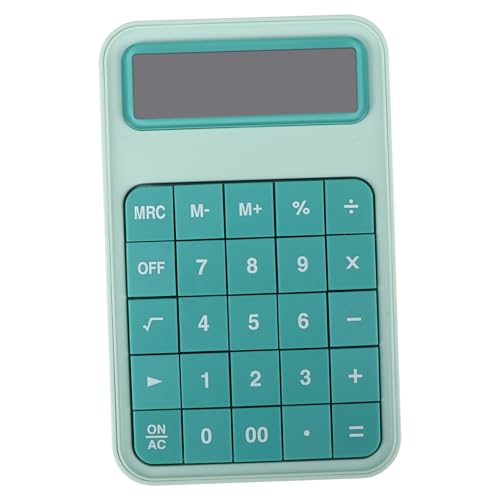 Calculatrice 12 chiffres verte OSALADI avec grand écran LCD pour de bureau