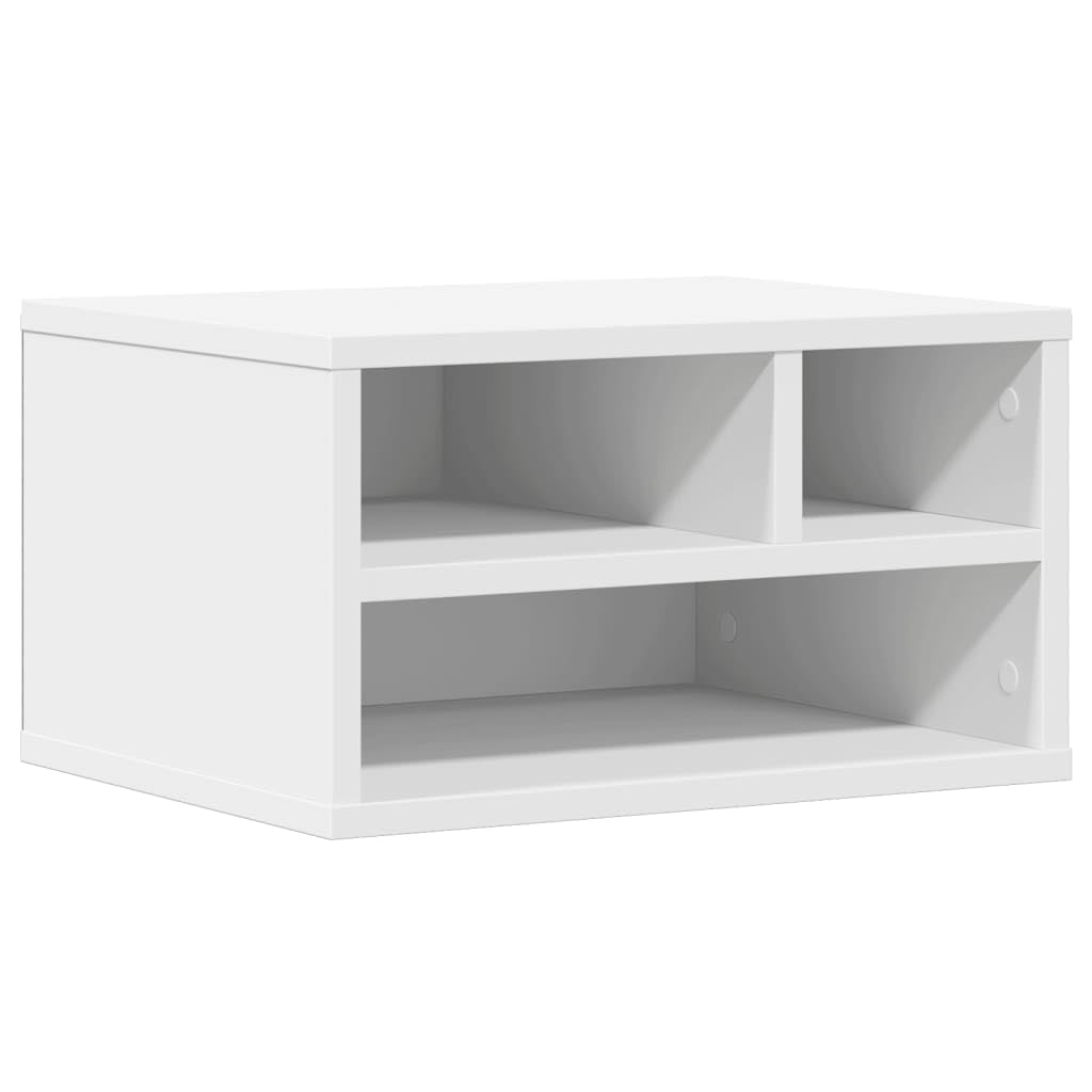 vidaXL Printer Stand White 40x32x22,5 cm Engineered Wood — image 1