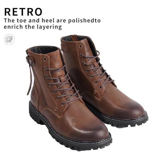 Men's Boots Casual Boots Motorcycle Vintage Zipper Chukka Boots for Men2