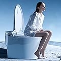 DEAR CARBON Smart Japanese Toilet, Auto Open,Close,Flush,Dryer,Foot Kick, Bidet Toilet,Multiple Wash And Warm Dryer, Heated Seat Toilet, Thankless Toilets for Bathrooms