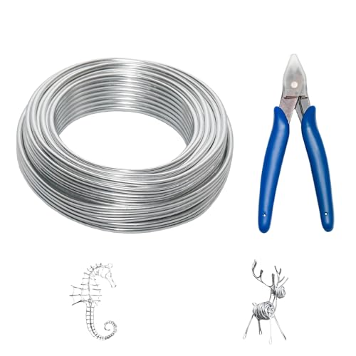9 Gauge Silver Craft Sculpting Wire with Plier