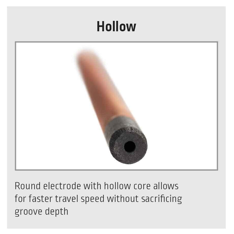 Lincoln Electric KP3801-3/16 CarbonElite Hollow Gouging Electrodes, 50 pack