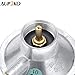 Aupoko Low Pressure One Pound Propane Tank Gas Regulator Valve, Portable Propane Table Top Regulator with 1/4’’ Barb Connection and 1