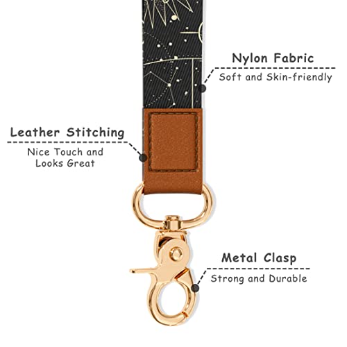 Image of Wrist Lanyard Key Chain, Cute Wristlet Strap Keychain Holder for Women Men Car Keys ID Badges Card Wallet Phone Camera