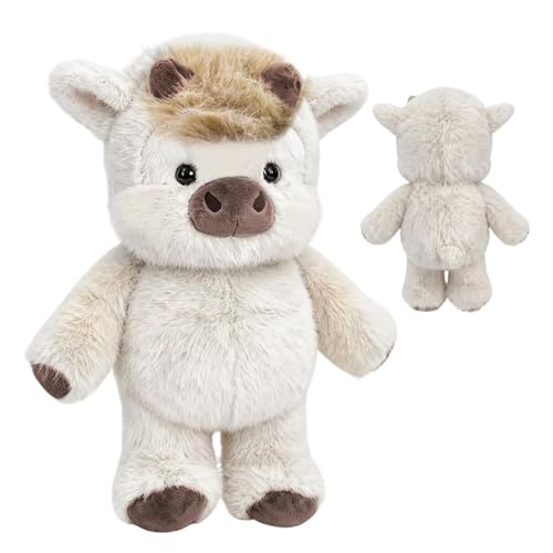 Peluche vache de 60 cm : grand compagnon doux pour canapé