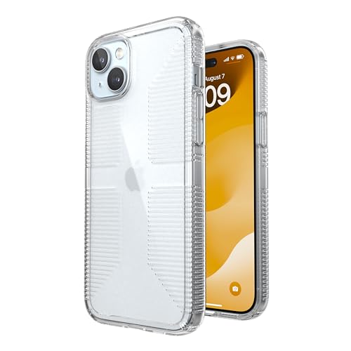 Speck Clear iPhone 15 Plus Case - Slim, Drop Protection, Grip - for iPhone 15 Plus & iPhone 14 Plus - Scratch Resistant, Anti-Yellowing, 6.7 Inch Phone Case - GemShell Grip, Clear - image 1