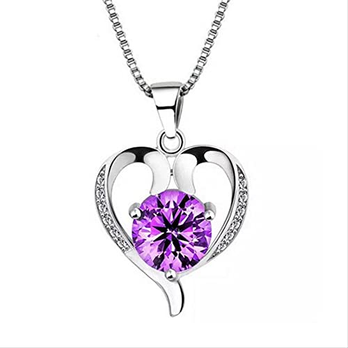 Collier pendentif cœur argent 925 et zircon fin HHRLCHX, la haute joaillerie accessible