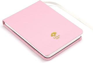 Paul Rubens Watercolour Paper Journal, 20 Sheets, 140 lb/ 300gsm, Acid Free & 100% Cotton Hot Pressed Paper for Watercolors and Wet Media Block. (A6 Pink)