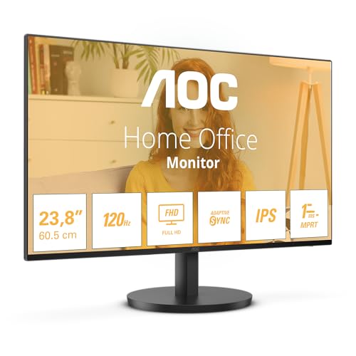 AOC 24B3HA2 - Monitor Full HD, 24 pollici, altoparlante integrato (1920x1080, 100 Hz, VGA, HDMI 1.4) nero