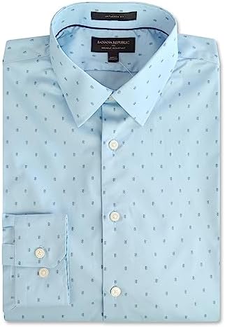 Banana Republic Mens 801207 Slim Fit Wrinkle Resistant Untucked