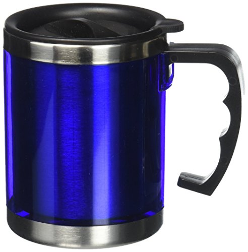 Stainless Steel 15oz Desk Mug, Coffee Mug (Blue) (1)