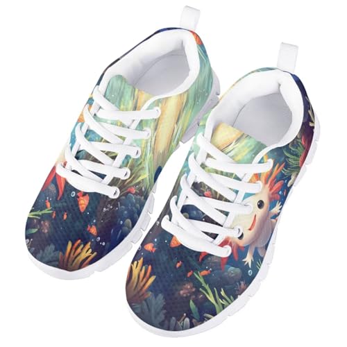 Forchrinse Girls Running Shoes Kids Non Slip Walking Sneakers Lightweight Lace Up Running Tennis Shoes2