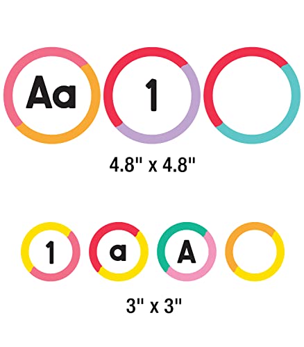 Image of Carson Dellosa 150-Piece Colorful Letter and Number Bulletin Board Decorations, Letter Cutouts for Bulletin Board, Blank, Letter and Number Cutouts for Bulletin Board, Bright Classroom Decor