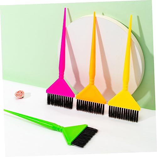 Beavorty 18 Pcs escova de tintura de cabelo escova de cabelo acessórios de barbeiro tintura para cab