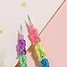5 Pieces Cartoon Bear Building Block Pencils Stackable Pencils No Sharpening for Christmas Stocking Filler School Pencil