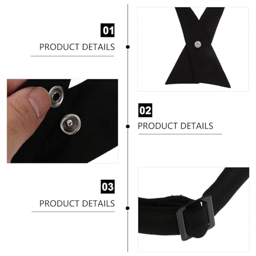 2Pcs Adjustable Practical Cross Bowtie for School Uniforms Comfortable Quality Delicate Design for Women for Uniform Shirts Smooth Touching Feel4